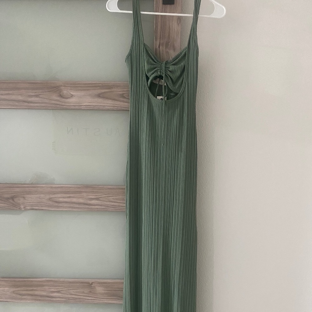 Green Tube Top Maxi Dress